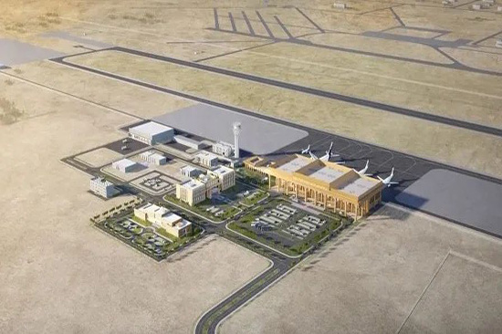 伊拉克纳西里耶国际机场主航站楼钢结构吊装施工正式启动1.jpg